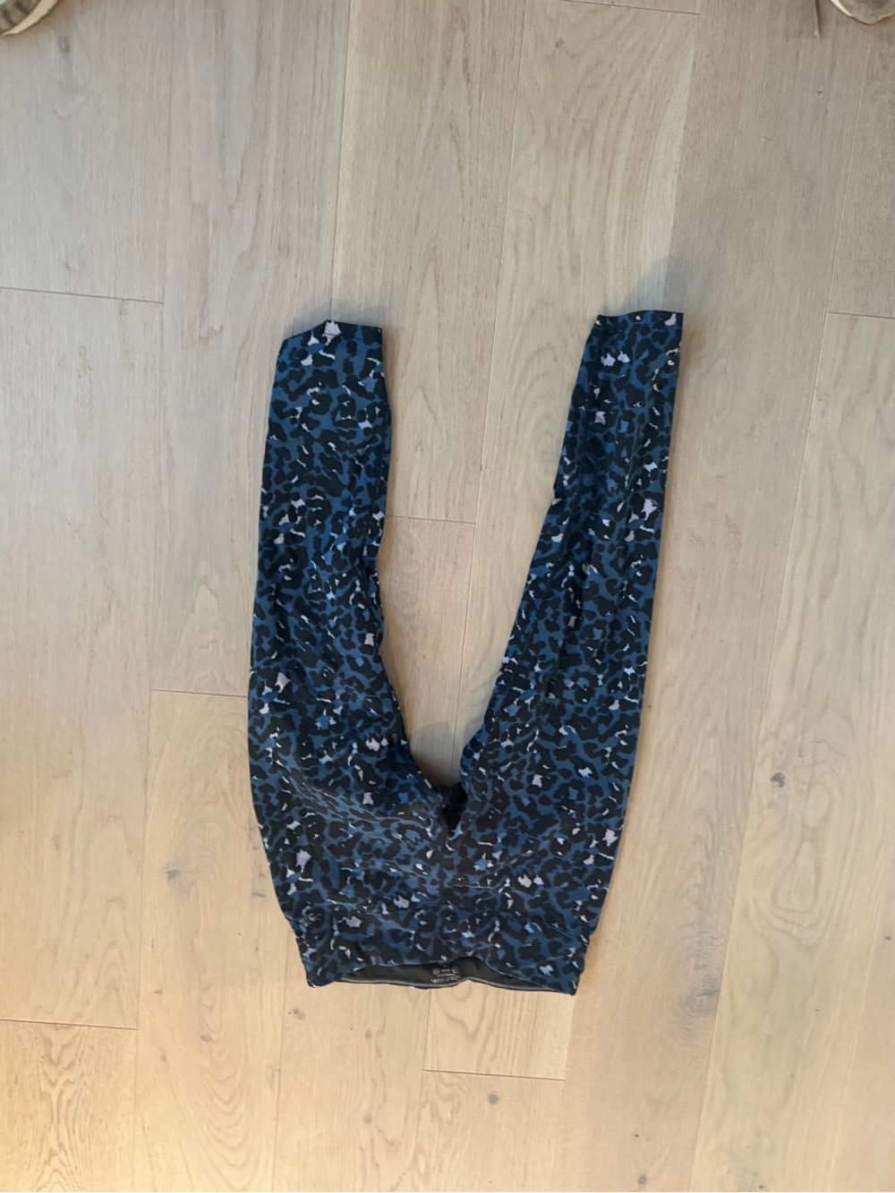 adidas Black and Blue Camo Leggings